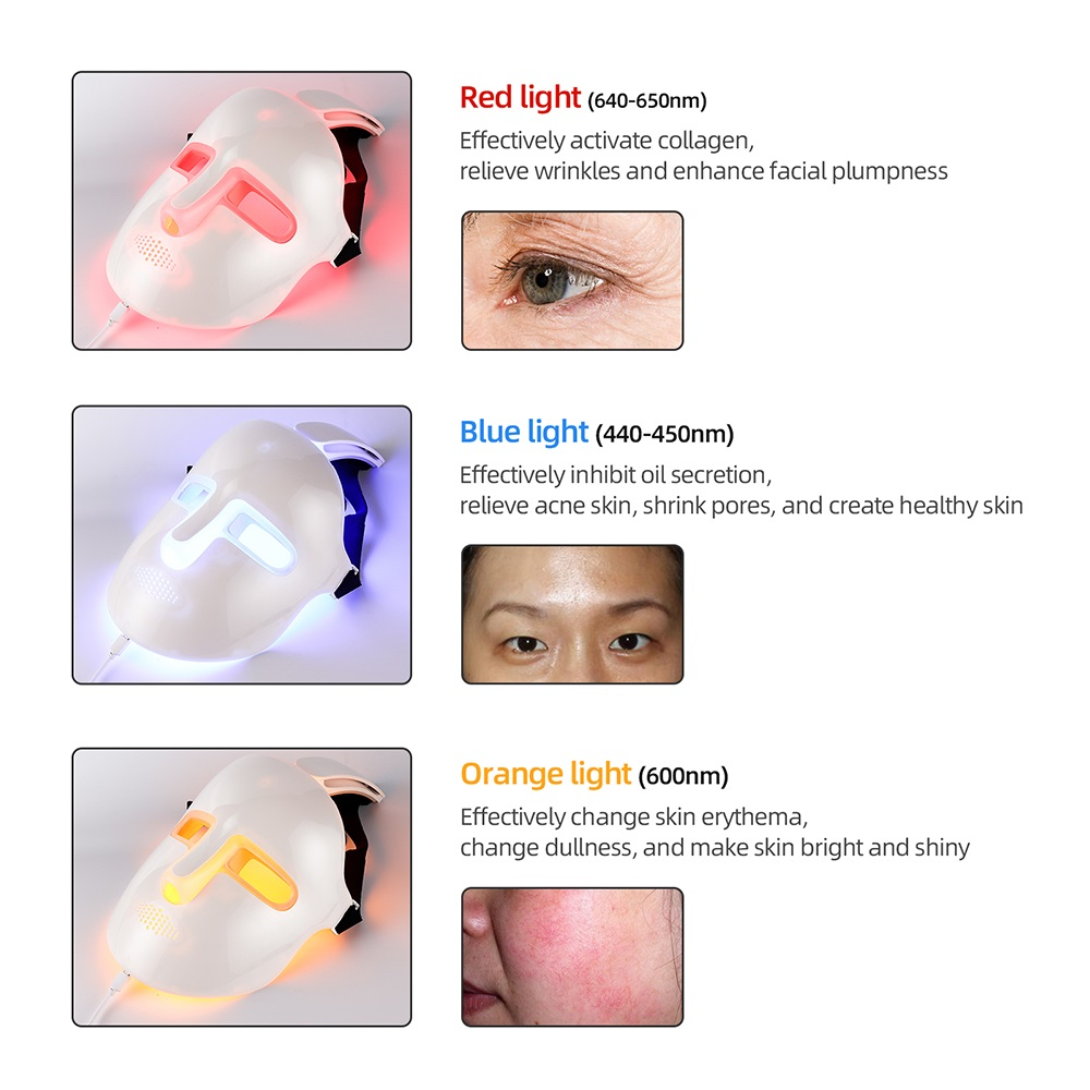 Glow Aura Color Light LED Facial Mask